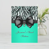 Invitation d'impression de Zebra bitumineux [Turqu (Debout devant)