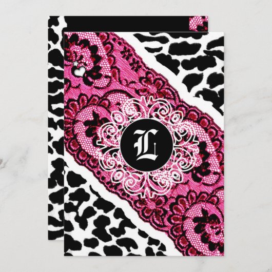 Invitation Dina de commande personnalisée 311 (Devant / Derrière)