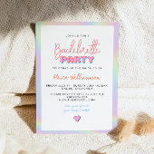 Invitation DINA Holographic Space Cowgirl Bachelorette Party