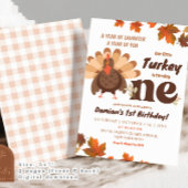 Invitation Dinde Bohème Garçon Premier Anniversaire