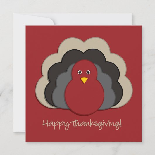 Invitation Dinde de Thanksgiving (Devant)