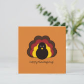 Invitation Dinde de Thanksgiving (Debout devant)