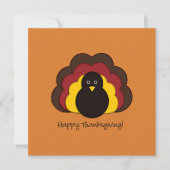 Invitation Dinde de Thanksgiving (Devant)