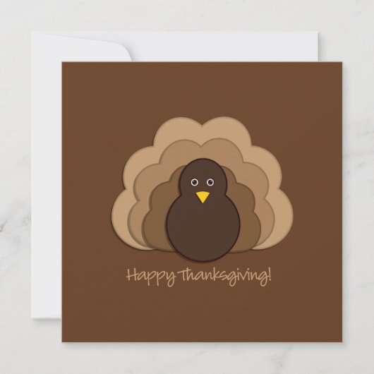 Invitation Dinde de Thanksgiving (Devant)