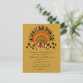 Invitation Dinde Mignonne (Debout devant)