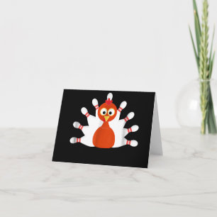 Invitation dinde sportive et bowling - thanksgiving