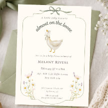 Dindon de la farce en liberté Baby Shower fleurs d