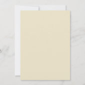 Invitation Dindon stupide 3e anniversaire aquarelle jaune (Dos)