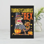 Invitation Dindosaure Rex Dab Dinde TRex Dinosaure Action de (Debout devant)