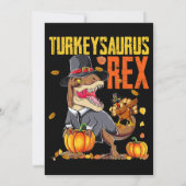 Invitation Dindosaure Rex Dab Dinde TRex Dinosaure Action de (Dos)
