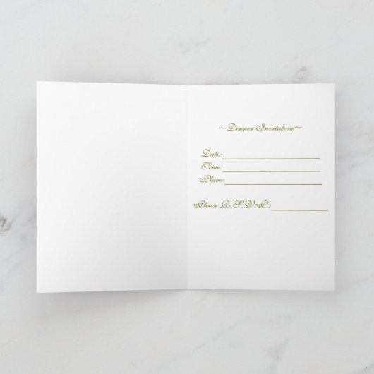 Invitation dîner (Intérieur)