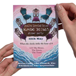 Invitation dîner à l'envers, Surréalisme Moderne