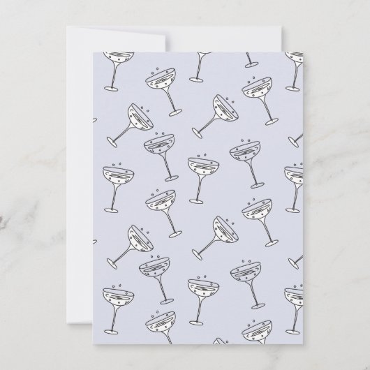 Invitation Dîner à main tiré Mariage (Dos)