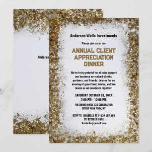 Invitation Dîner annuel de reconnaissance de la clientèle en