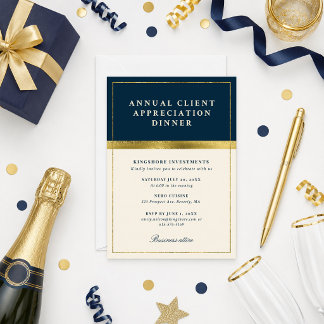 Invitation Dîner annuel de remerciement des clients