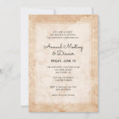 Invitation Dîner annuel Marble Business Professional (Devant)