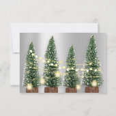 Invitation Dîner Arbre de Noël de Noël (Dos)