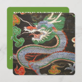 Invitation Dîner asiatique| Dragon (Devant / Derrière)