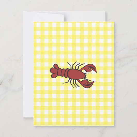 Invitation Dîner au homard (Dos)