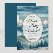 Invitation Dîner au restaurant Echoes Through the Misty Pines (Devant / Derrière)