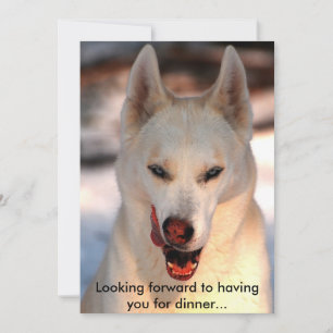 Invitation Dîner avec humour