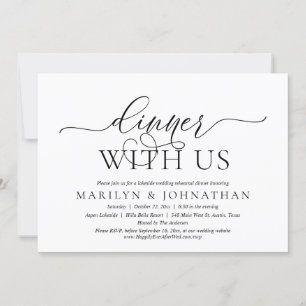 Invitation Dîner Avec Nous, Célébration De La Répétition Mari