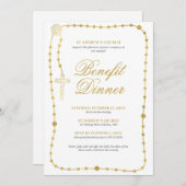 Invitation Dîner-bénéfice religieux (Devant / Derrière)