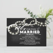 Invitation Diner, boire et être marié Dîner de répétition (Debout devant)