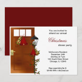Invitation Dîner Christmas Bells (Devant / Derrière)