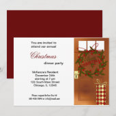 Invitation Dîner Christmas Bells (Devant / Derrière)