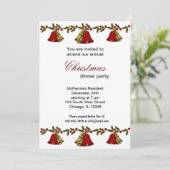 Invitation Dîner Christmas Bells (Debout devant)