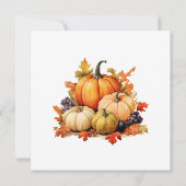 Invitation Dîner Citrouille sympa (Dos)