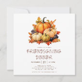 Invitation Dîner Citrouille sympa (Devant)