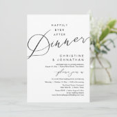 Invitation Dîner conte de fées Mariage romantique (Debout devant)