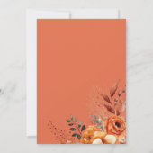 Invitation Dîner convivial floral (Dos)