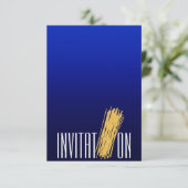 Invitation Dîner Cuisine Party Italien Spaghetti Marine (Debout devant)