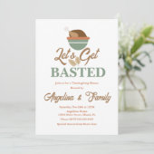 Invitation Dîner d’action de grâces Dîners, Dîners à la dinde (Debout devant)