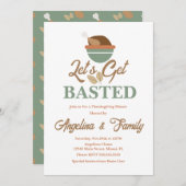 Invitation Dîner d’action de grâces Dîners, Dîners à la dinde (Devant / Derrière)