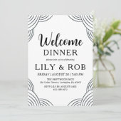 Invitation dîner d'accueil (Debout devant)