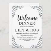 Invitation dîner d'accueil (Devant / Derrière)