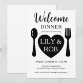Invitation dîner d'accueil (Devant / Derrière)