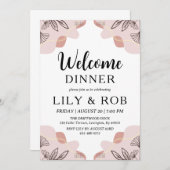 Invitation dîner d'accueil (Devant / Derrière)