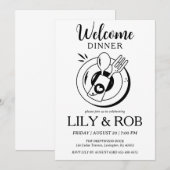 Invitation dîner d'accueil (Devant / Derrière)