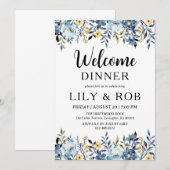 Invitation dîner d'accueil (Devant / Derrière)