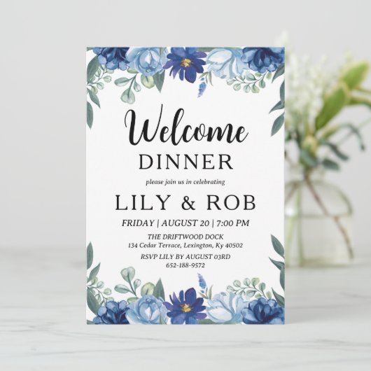 Invitation dîner d'accueil (Debout devant)