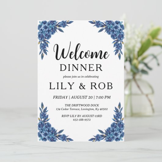 Invitation dîner d'accueil (Debout devant)