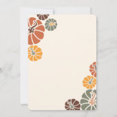 Invitation Dîner d'action ami Arch Fall Terracotta Citrouille (Dos)