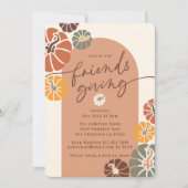 Invitation Dîner d'action ami Arch Fall Terracotta Citrouille (Devant)