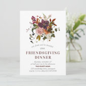 Invitation Dîner d'action amicale Bourgogne Rouge automne Flo (Debout devant)