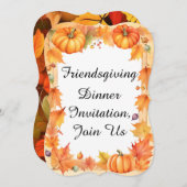 Invitation Dîner D'Action D'Ami, Rejoignez-Nous (Devant / Derrière)